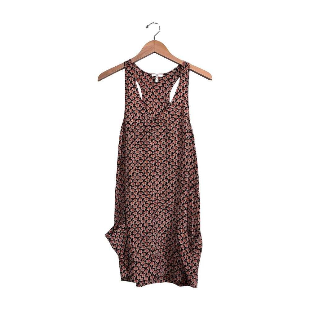 Joie Silk Elephant Animal Print Sleeveless Relaxed Soft Comfy Dress Pockets M